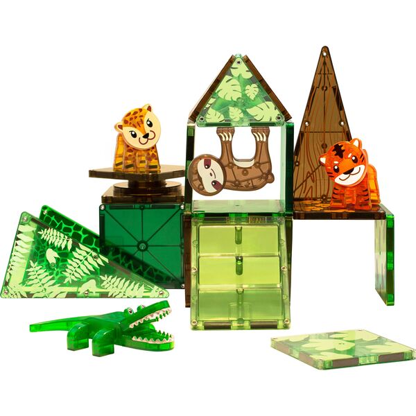 Magna-Tiles Jungle Animals 25 Piece Set - Magna-Tiles STEM Toys | Maisonette