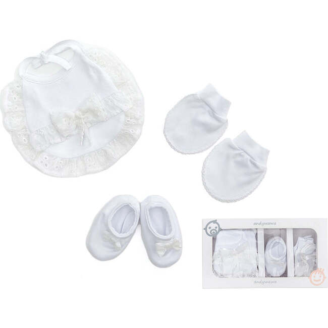 2pc Newborn Set, White