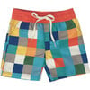 Squares Boardshorts, Multi Squares - Swim Trunks - 1 - thumbnail