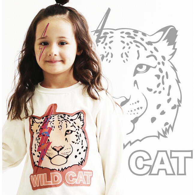 Wild Cat Sweatshirt, Ice Cream