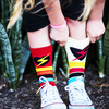 Heart Socks, Red and Cream - Socks - 2