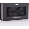 Polka Dots Bow Tie, Black - Bowties & Ties - 2