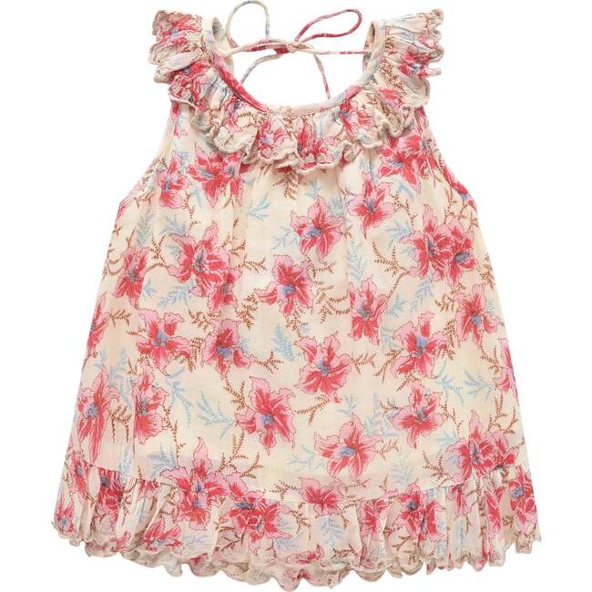 Zelie Top Raspberry Flowers
, Multicolor - T-Shirts - 1