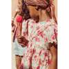 Raspberry Flowers Siloe Dress, Multicolor - Dresses - 3