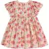 Raspberry Flowers Siloe Dress, Multicolor - Dresses - 6