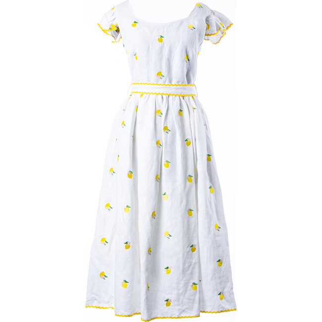 Women's Lemon dress, White - Dresses - 1