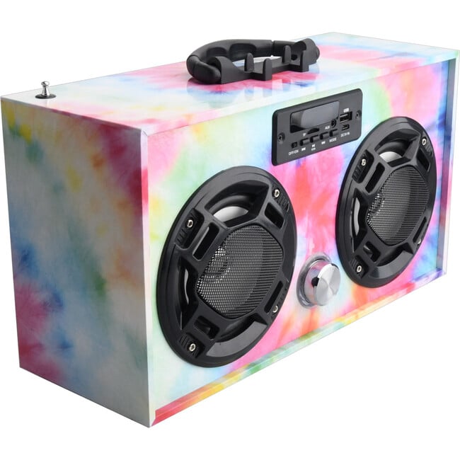 Bluetooth Mini Boom Box, Tie Dye - Musical - 3