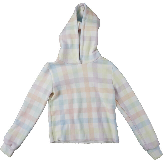 Gingham Crop Pullover, Multi - Sweatshirts - 1