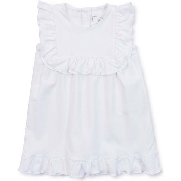 Piper Girls' Pima Cotton Dress, White - Lila + Hayes Dresses | Maisonette