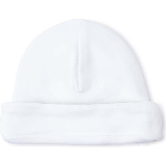 Pima Cotton Baby Hat, White