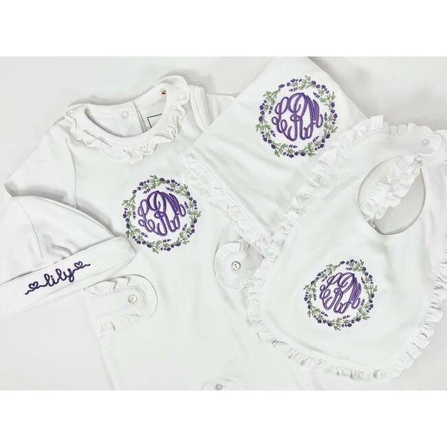 Pima Cotton Baby Hat, White - Hats - 2