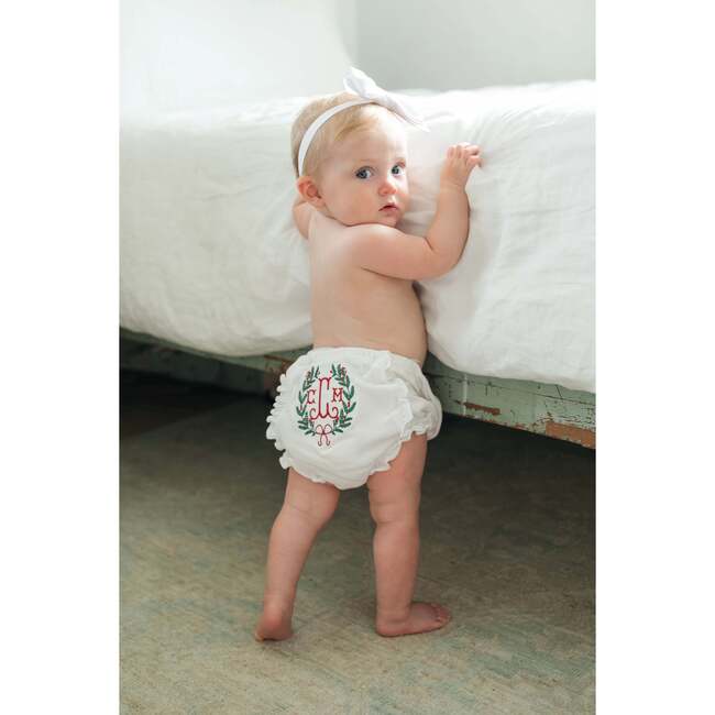 Vivian Girls' Pima Cotton Bloomer, White