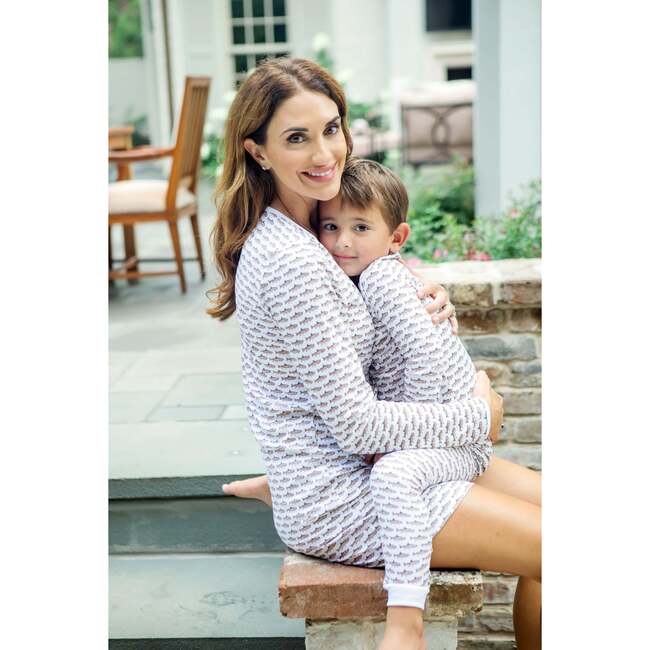 Jack Boys' Pima Cotton Pajama Pant Set, Rainbow Trout - Pajamas - 3