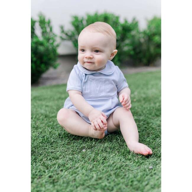 Lila & Hayes Baby Boys Palmer Bubble - Blue Hampton Plaid