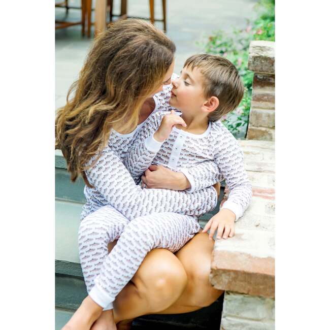 Jack Boys' Pima Cotton Pajama Pant Set, Rainbow Trout - Pajamas - 4