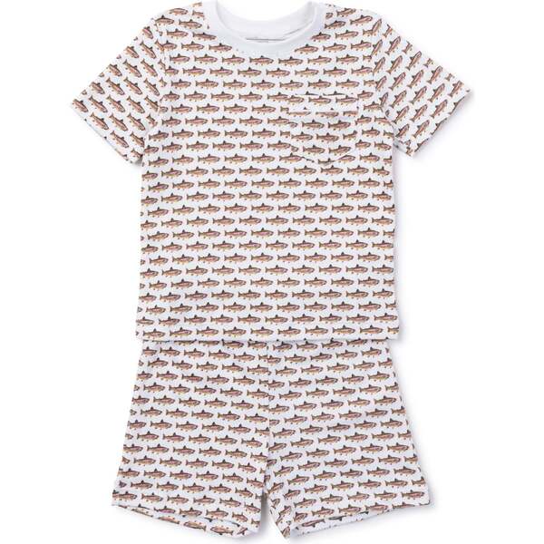 Charles Boys' Pima Cotton Short Set, Rainbow Trout - Lila + Hayes ...