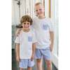 Charles Boys' Pima Cotton Short Set, Blue Stripe - Loungewear - 3