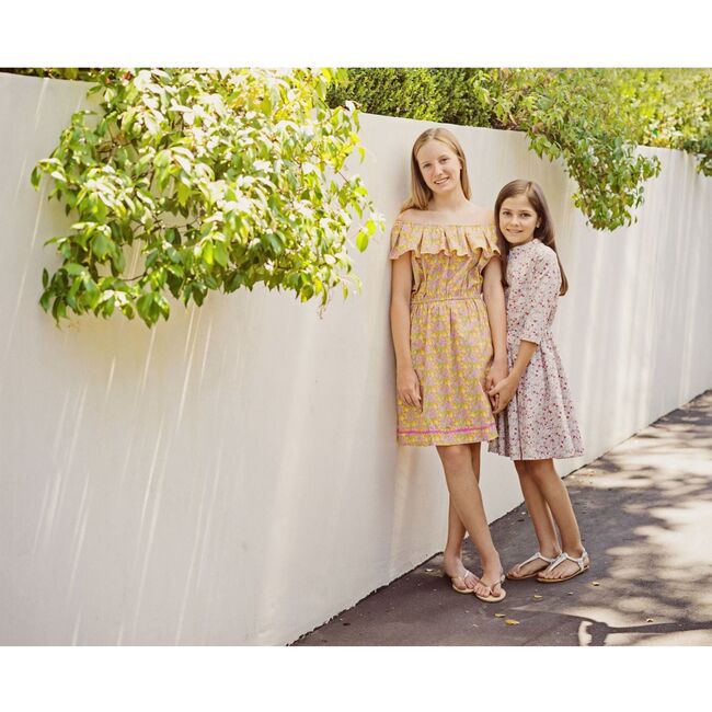 Miss B Gabriela Circle Dress Mini, Pink Floral - Dresses - 2