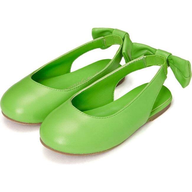 Amelie Leather Ballet Flats, Green