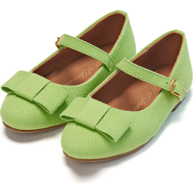 Ellen Canvas Mary Janes, Green