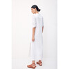 Women's Frieda Shirtdress, White - Dresses - 4