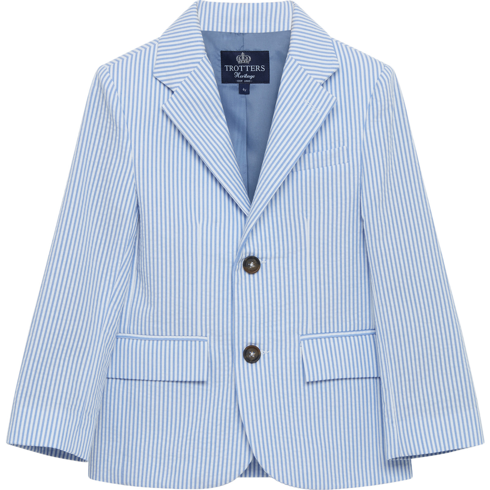 Sebastian Blazer, Pale Blue Stripe - Jackets - 1