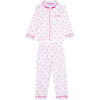 Kid's  Palm Tree Long  Set, Pink - Pajamas - 1 - thumbnail