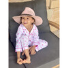 Kid's  Palm Tree Long  Set, Pink - Pajamas - 3
