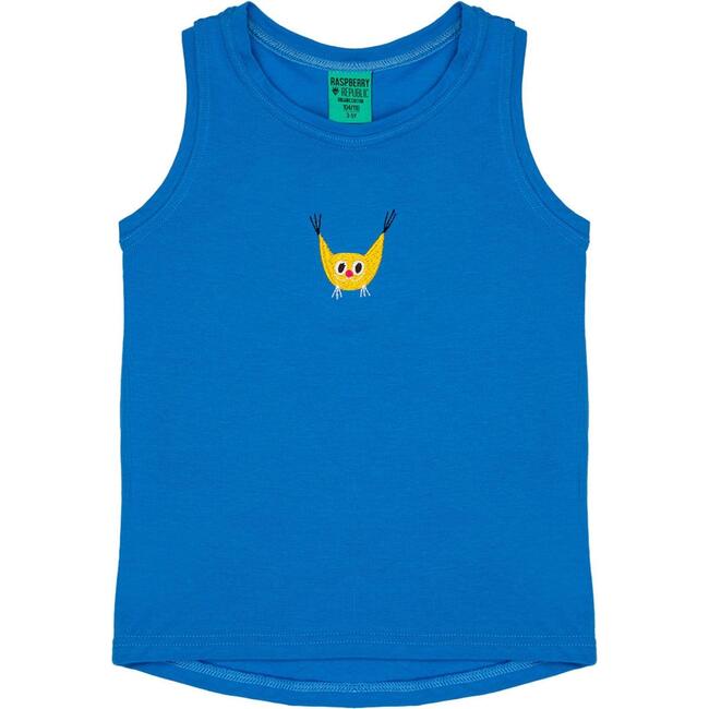 Embroidered Tank Top, Rufus Wildcat Blue - Shirts - 1