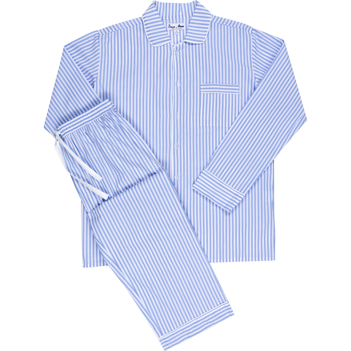 Men's Classic Braddock Long Set, Blue - Pajamas - 1
