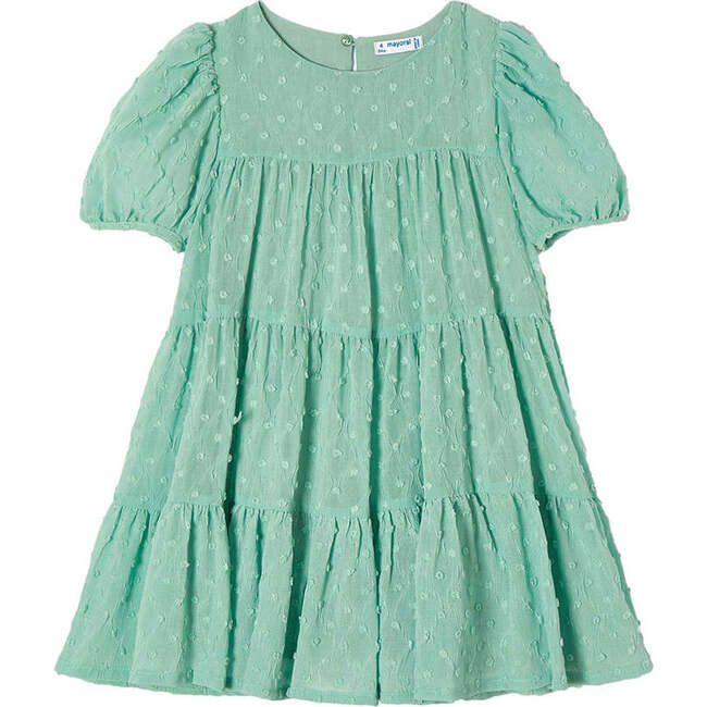 Embroidered Dress, Mint Green