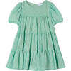 Embroidered Dress, Mint Green - Dresses - 1 - thumbnail