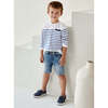 Denim Bermuda Shorts, Bleach - Shorts - 2