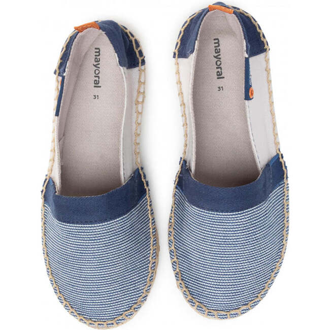 Denim Espadrilles, Navy - Slip Ons - 2