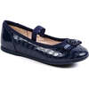 Ballerina Flats, Navy - Slip Ons - 1 - thumbnail
