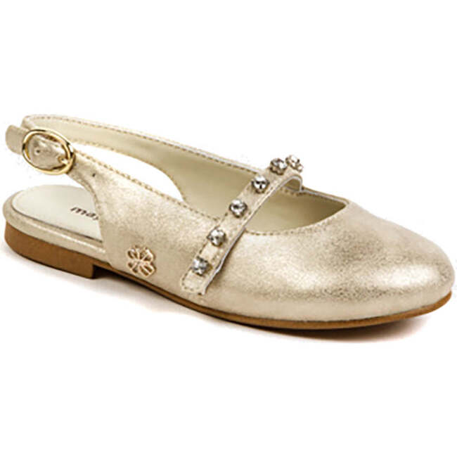 Rhinestone Mary Janes, Gold