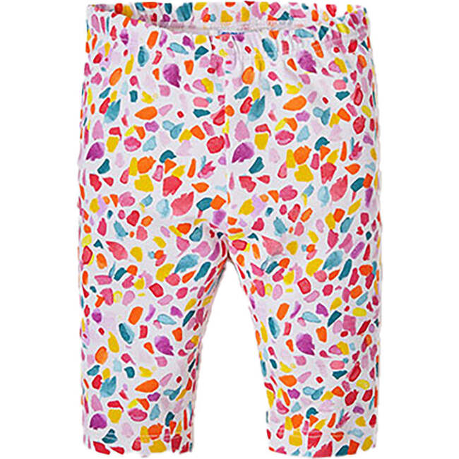 Rainbow Polka Dot Leggings, Pink - Leggings - 1