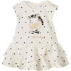 Polka Dot Zebra Dress, White - Dresses - 1 - thumbnail