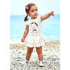 Polka Dot Zebra Dress, White - Dresses - 2