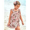Pineapple Print Dress, Pink - Dresses - 2 - thumbnail
