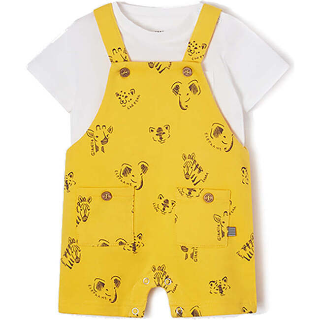 Animal Overalls Outfit, Yellow - Mixed Apparel Set - 1