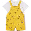 Animal Overalls Outfit, Yellow - Mixed Apparel Set - 1 - thumbnail