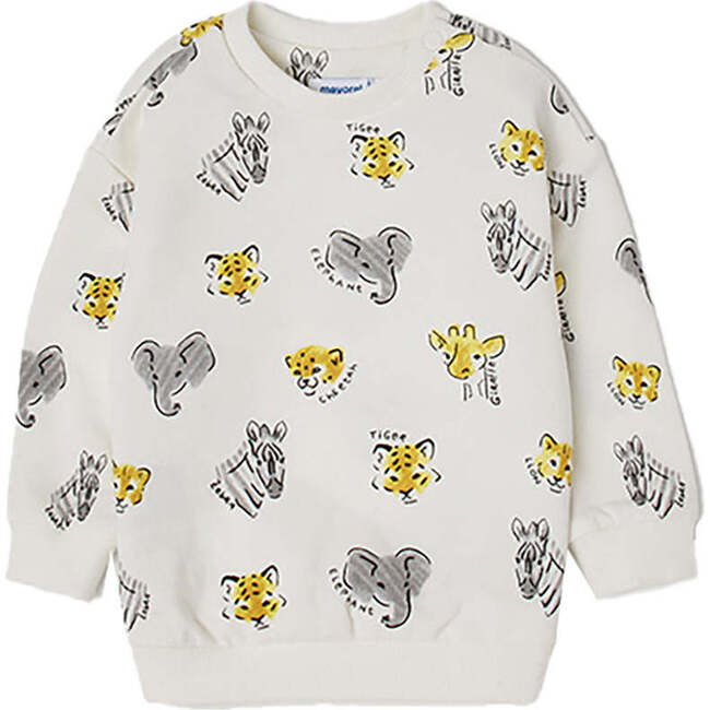 Animal Graphic Sweater, Off White