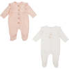 2pc Bodysuit Set, Pink - Onesies - 1 - thumbnail