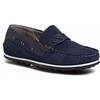 Logo Loafers, Navy Blue - Slip Ons - 1 - thumbnail