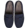 Logo Loafers, Navy Blue - Slip Ons - 2
