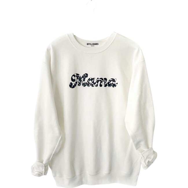 Women's Daizey Mama Printed Sweatshirt, White - Sweatshirts - 1