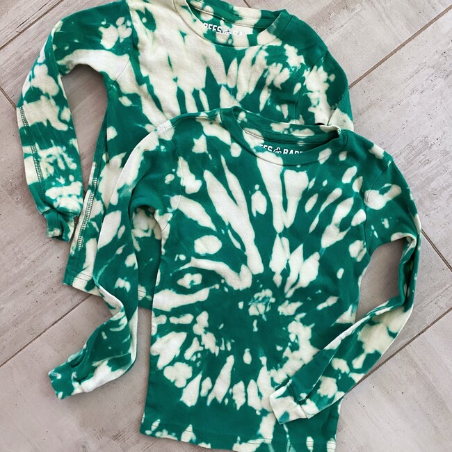 Tie-Dye Toddler PJ Top, Green - T-Shirts - 2