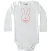Personalized Bunny Onesie, Pink - Onesies - 1 - thumbnail