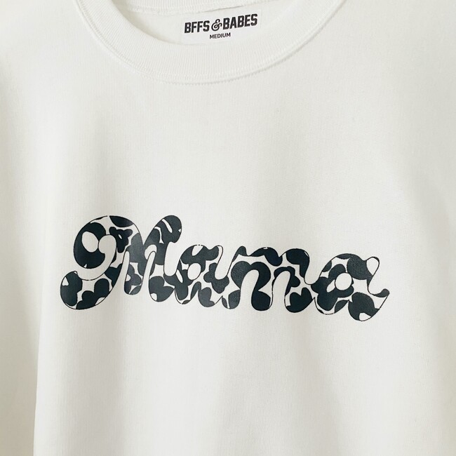 Women's Daizey Mama Printed Sweatshirt, White - Sweatshirts - 2